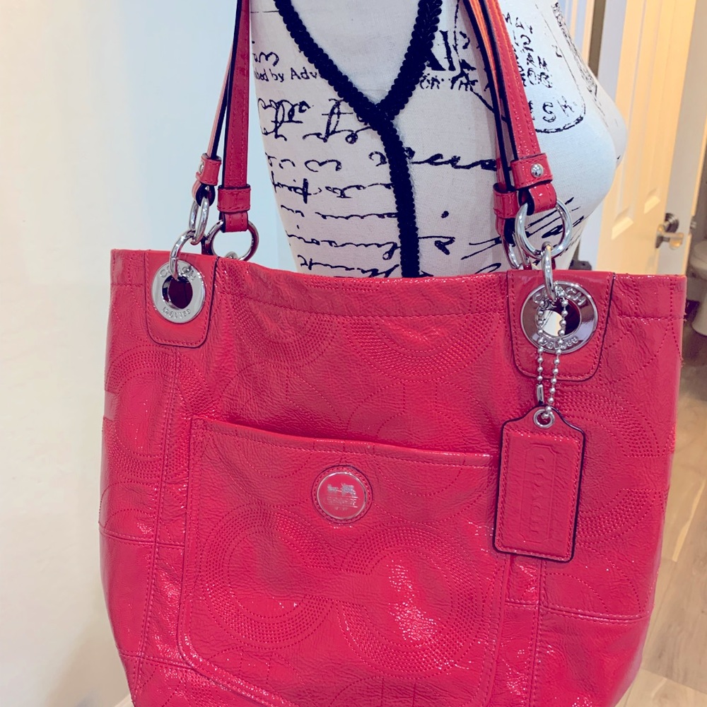 Coach hot pink purse